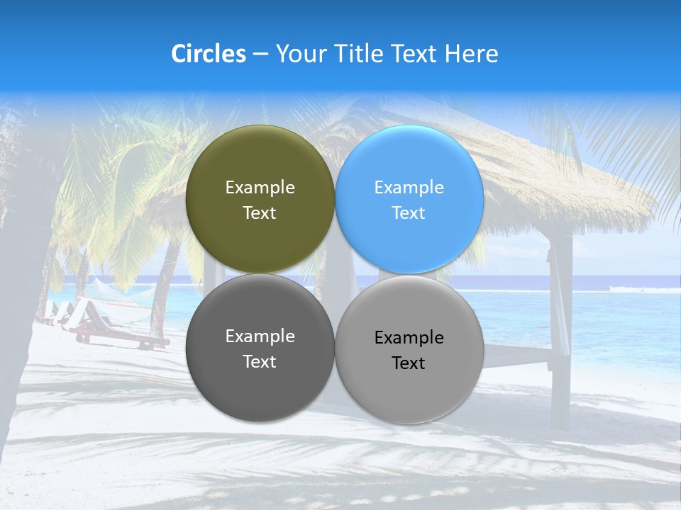 Chair Outdoor Palmtree PowerPoint Template