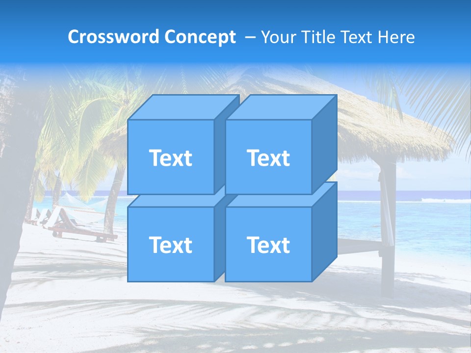 Chair Outdoor Palmtree PowerPoint Template