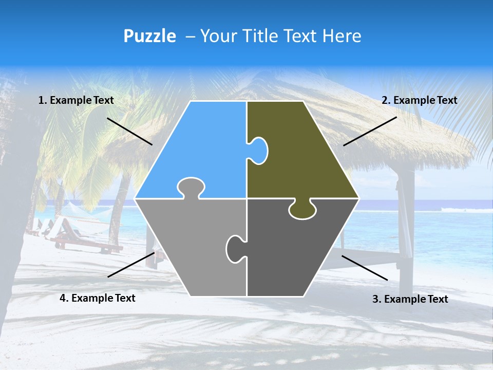 Chair Outdoor Palmtree PowerPoint Template