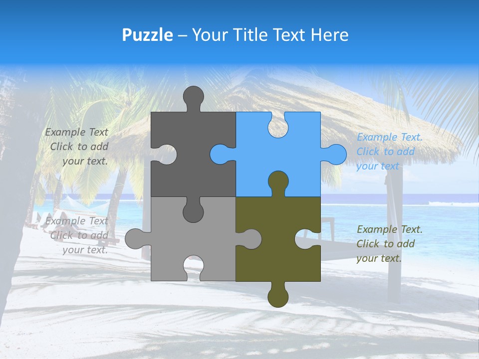 Chair Outdoor Palmtree PowerPoint Template