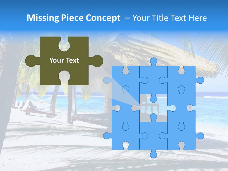 Chair Outdoor Palmtree PowerPoint Template