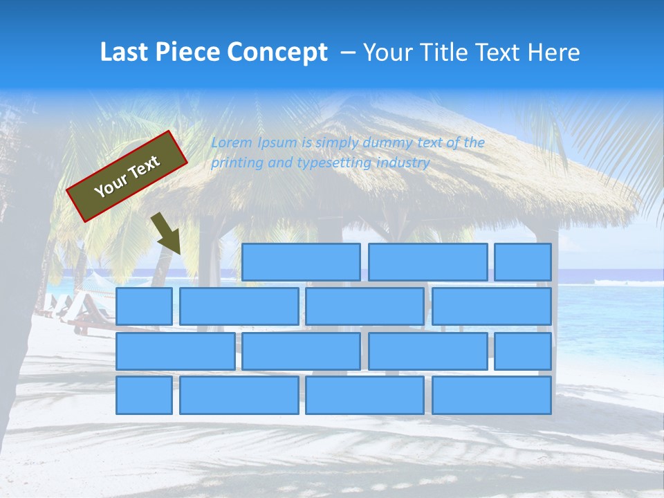 Chair Outdoor Palmtree PowerPoint Template