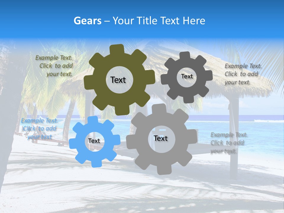 Chair Outdoor Palmtree PowerPoint Template