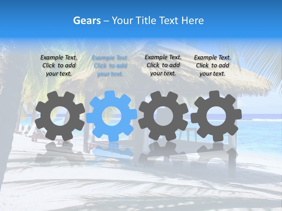 Chair Outdoor Palmtree PowerPoint Template