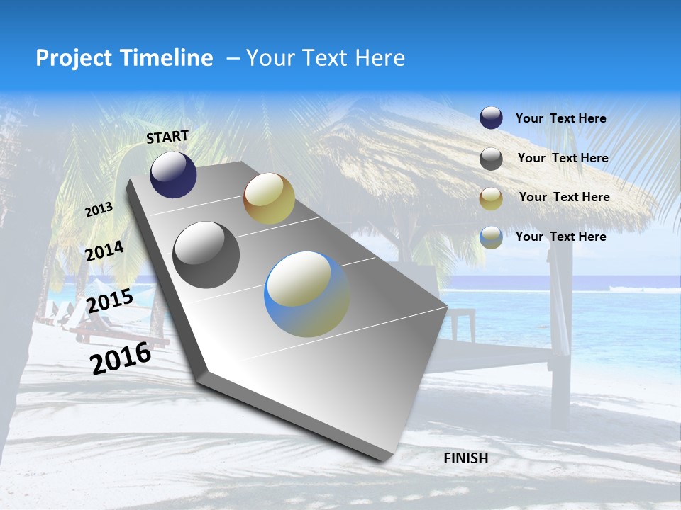 Chair Outdoor Palmtree PowerPoint Template