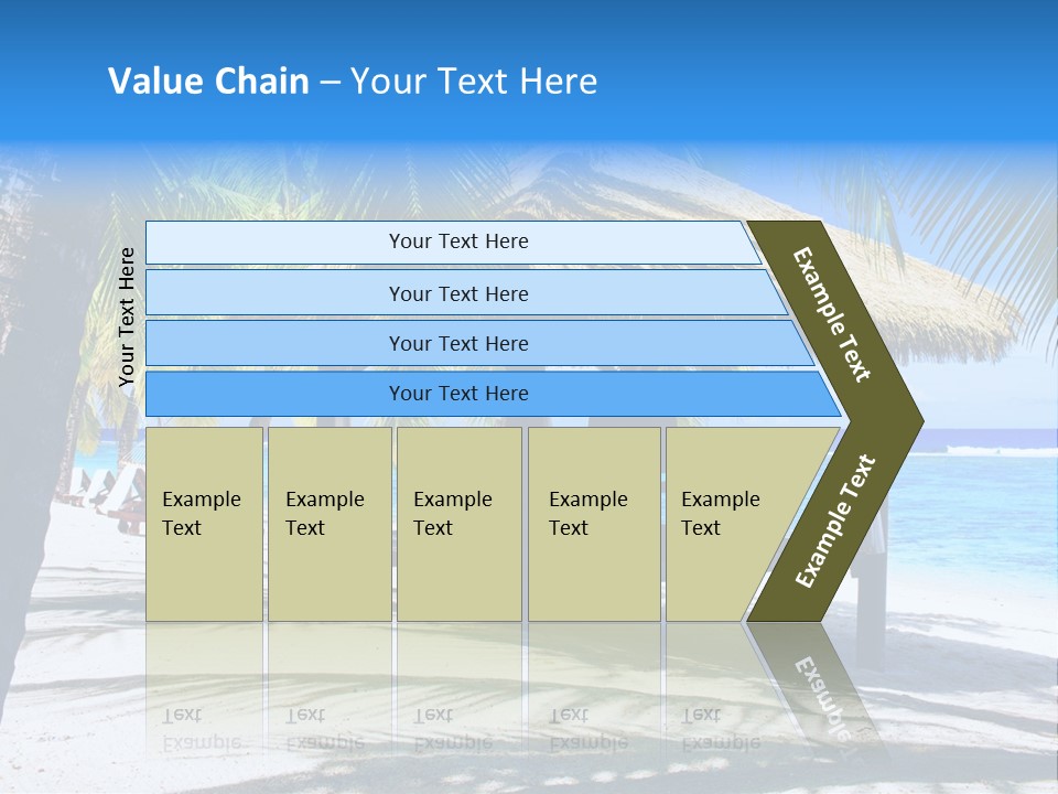 Chair Outdoor Palmtree PowerPoint Template