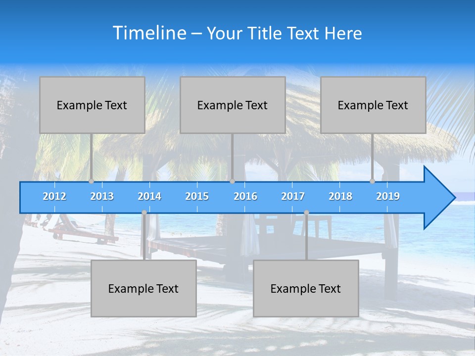 Chair Outdoor Palmtree PowerPoint Template
