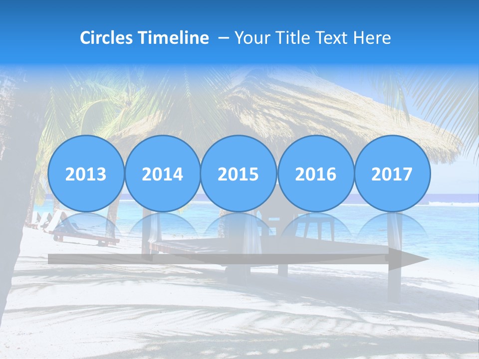 Chair Outdoor Palmtree PowerPoint Template