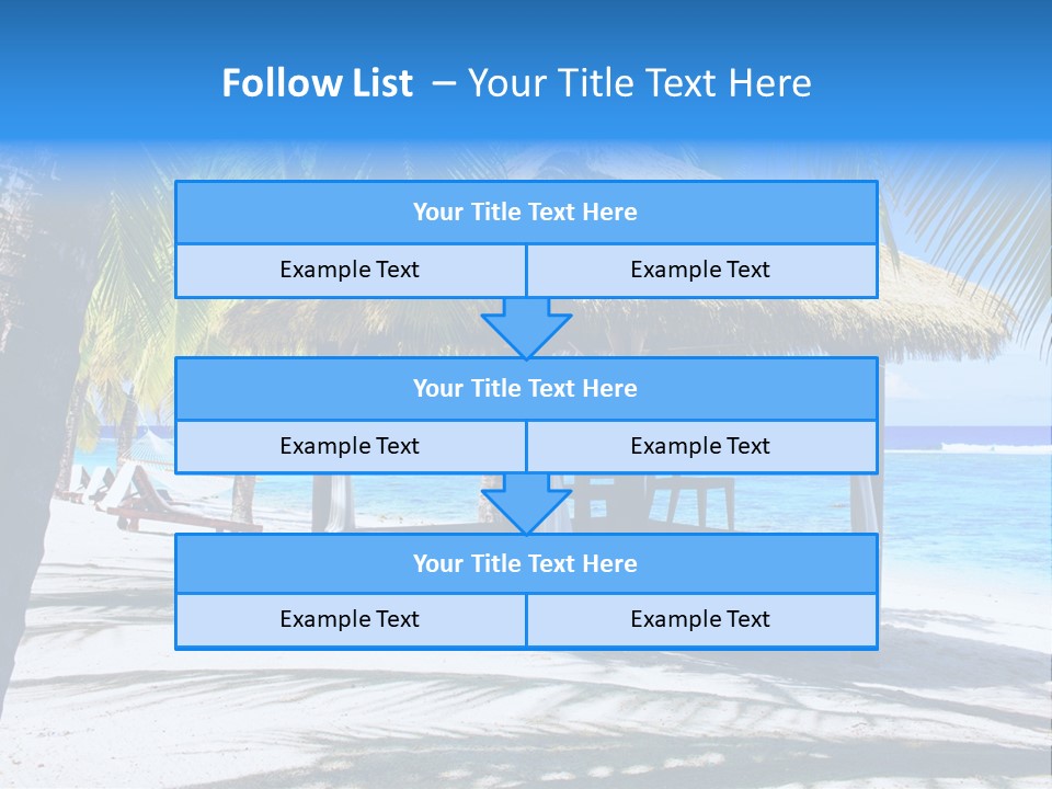 Chair Outdoor Palmtree PowerPoint Template