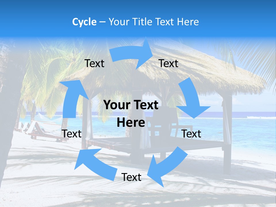 Chair Outdoor Palmtree PowerPoint Template