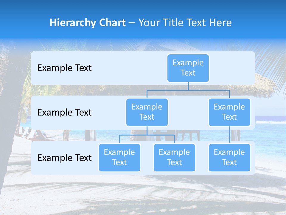 Chair Outdoor Palmtree PowerPoint Template