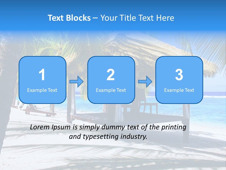 Chair Outdoor Palmtree PowerPoint Template