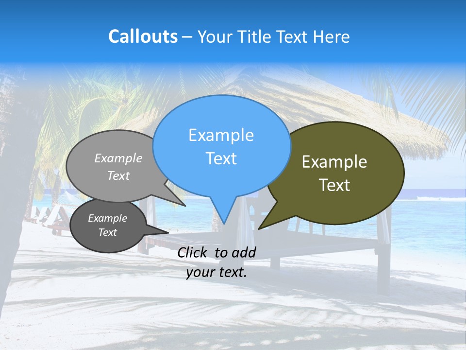 Chair Outdoor Palmtree PowerPoint Template