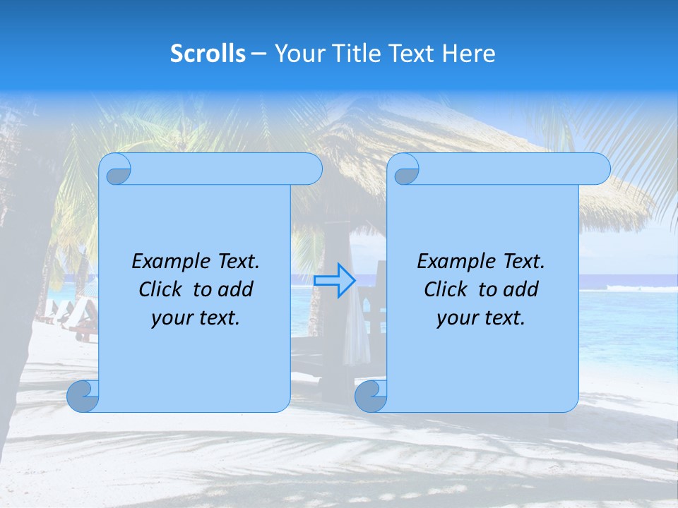 Chair Outdoor Palmtree PowerPoint Template