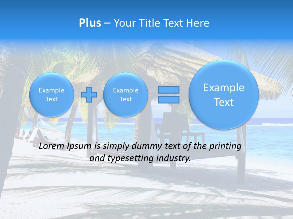 Chair Outdoor Palmtree PowerPoint Template