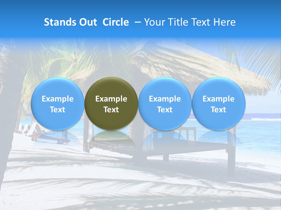 Chair Outdoor Palmtree PowerPoint Template