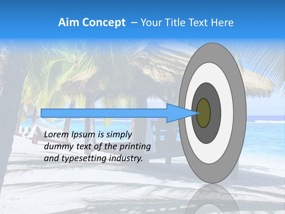 Chair Outdoor Palmtree PowerPoint Template