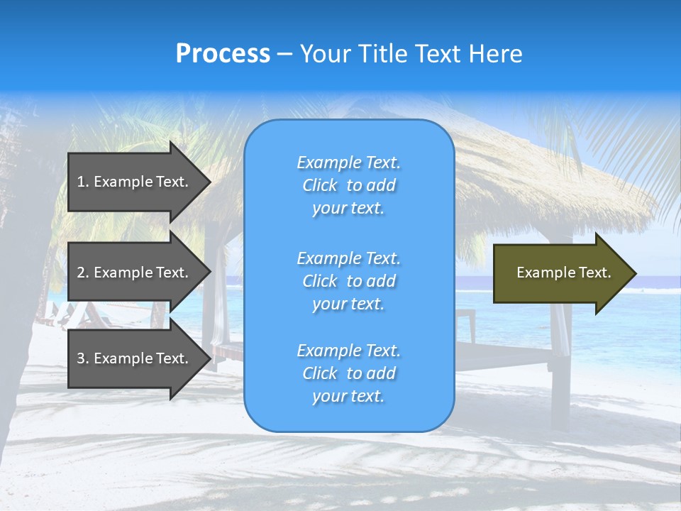 Chair Outdoor Palmtree PowerPoint Template