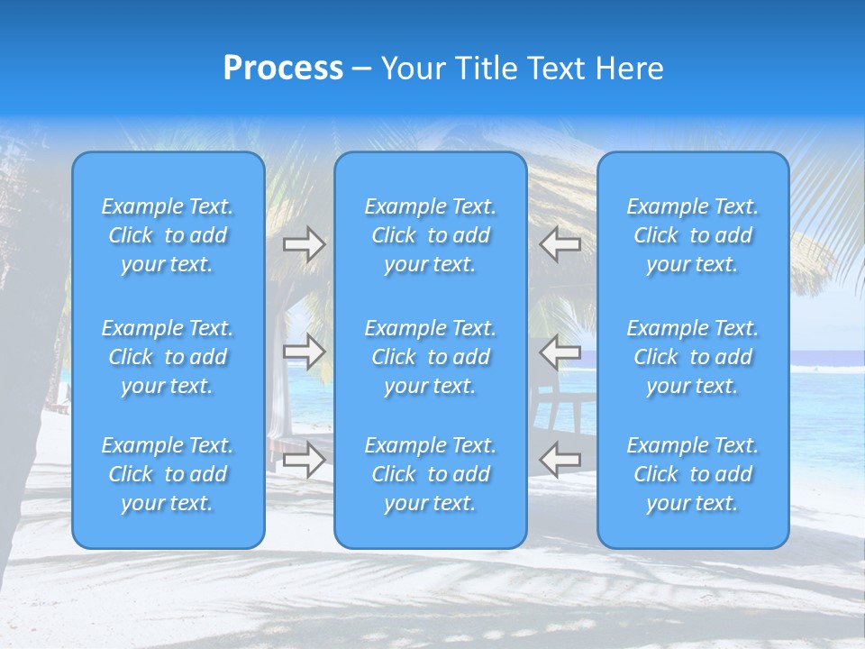 Chair Outdoor Palmtree PowerPoint Template