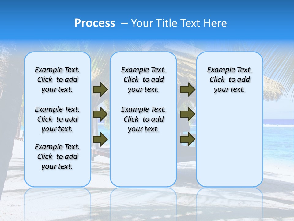 Chair Outdoor Palmtree PowerPoint Template