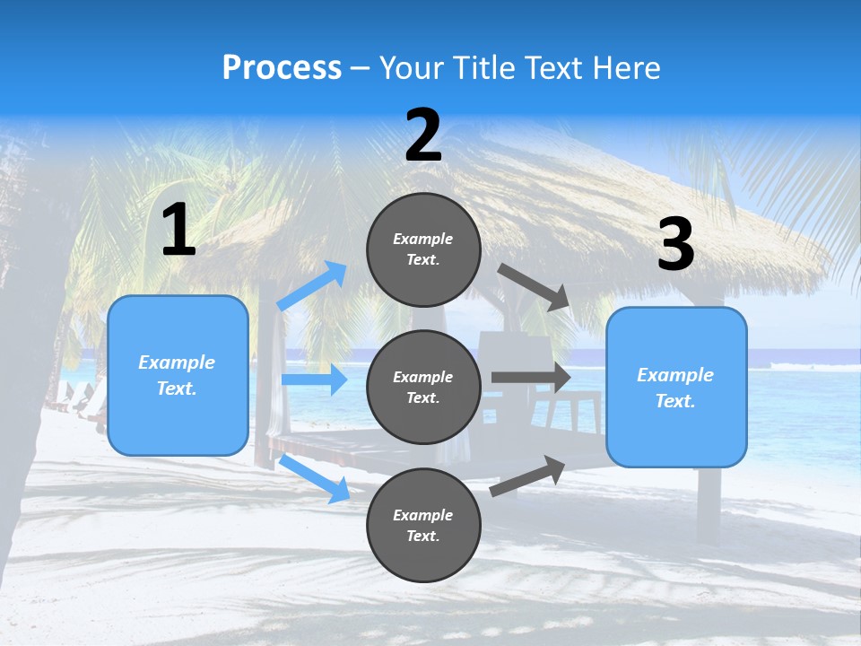 Chair Outdoor Palmtree PowerPoint Template