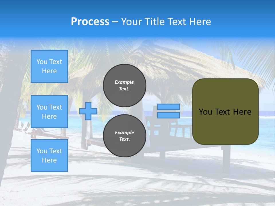 Chair Outdoor Palmtree PowerPoint Template
