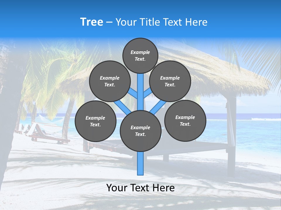 Chair Outdoor Palmtree PowerPoint Template