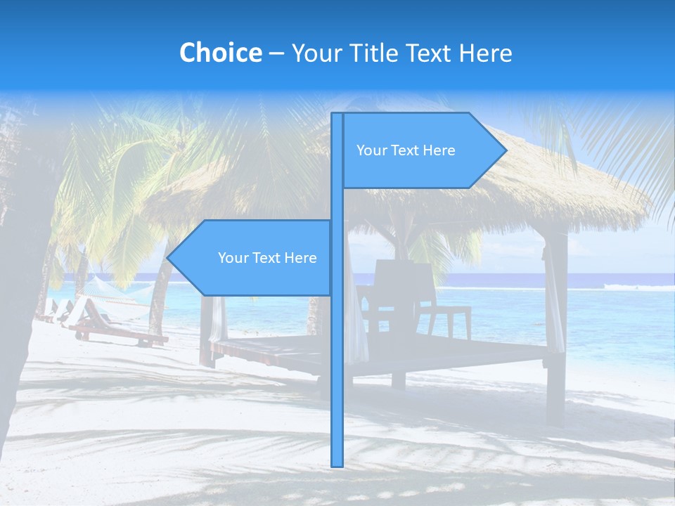 Chair Outdoor Palmtree PowerPoint Template