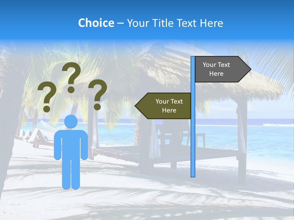Chair Outdoor Palmtree PowerPoint Template