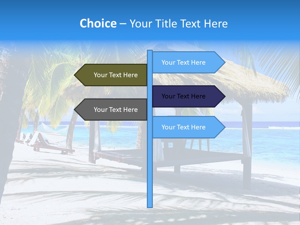 Chair Outdoor Palmtree PowerPoint Template