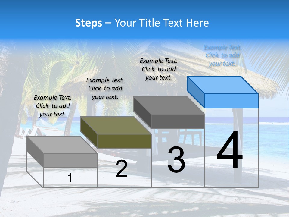 Chair Outdoor Palmtree PowerPoint Template