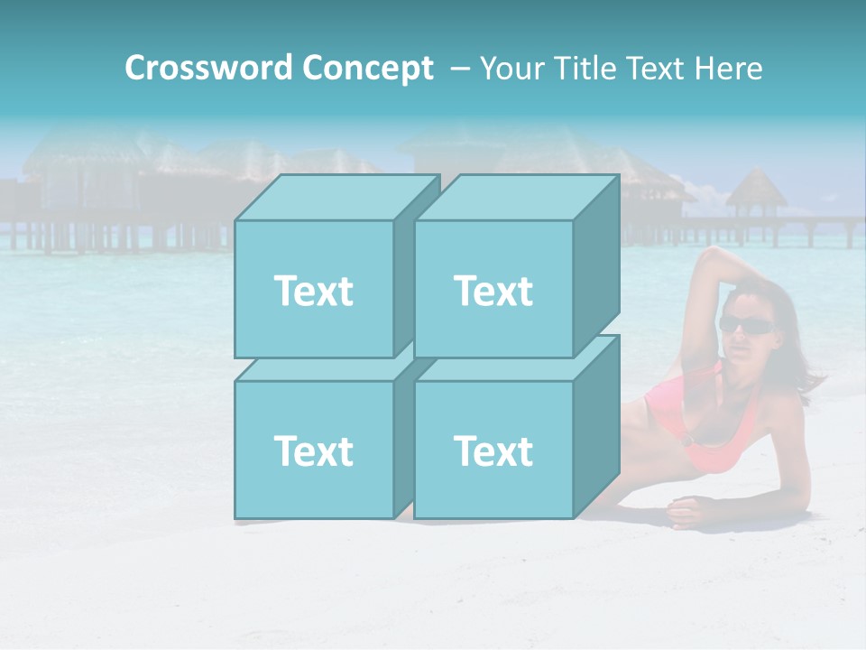 Tropical Water Tahiti PowerPoint Template