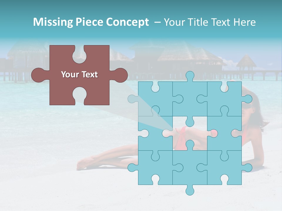 Tropical Water Tahiti PowerPoint Template