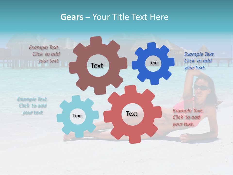 Tropical Water Tahiti PowerPoint Template