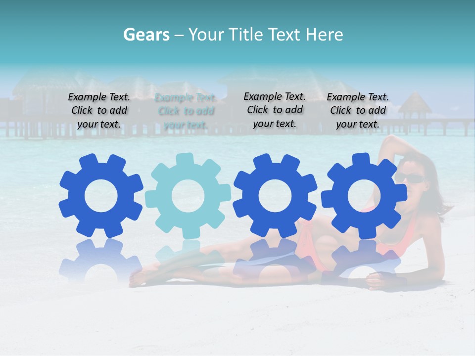 Tropical Water Tahiti PowerPoint Template