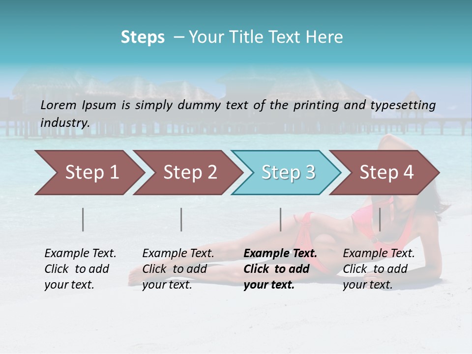 Tropical Water Tahiti PowerPoint Template