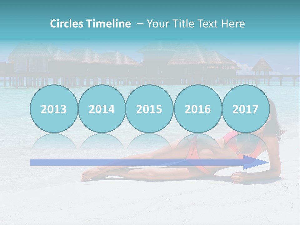 Tropical Water Tahiti PowerPoint Template