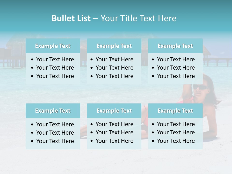 Tropical Water Tahiti PowerPoint Template