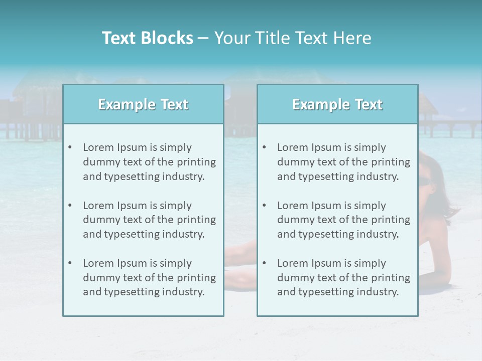 Tropical Water Tahiti PowerPoint Template