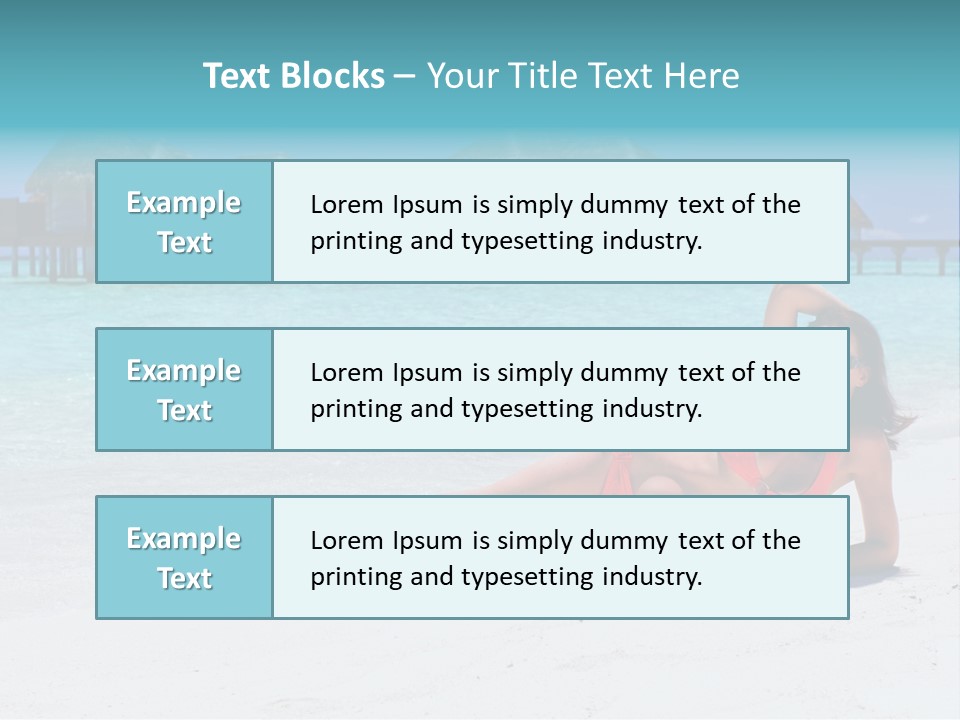 Tropical Water Tahiti PowerPoint Template