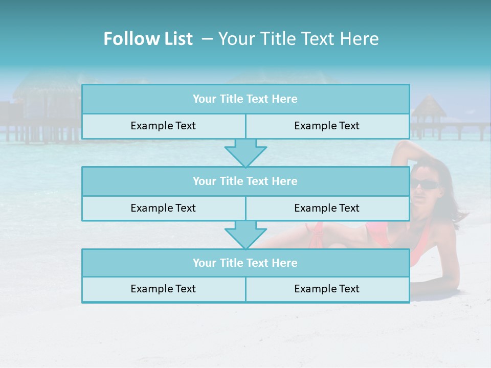 Tropical Water Tahiti PowerPoint Template