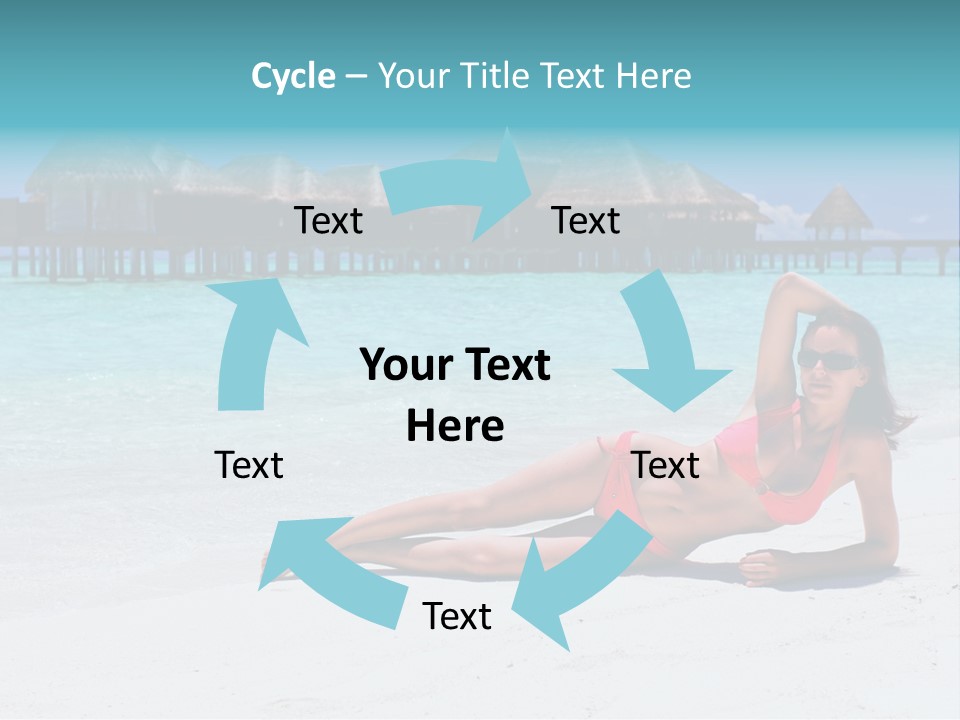 Tropical Water Tahiti PowerPoint Template