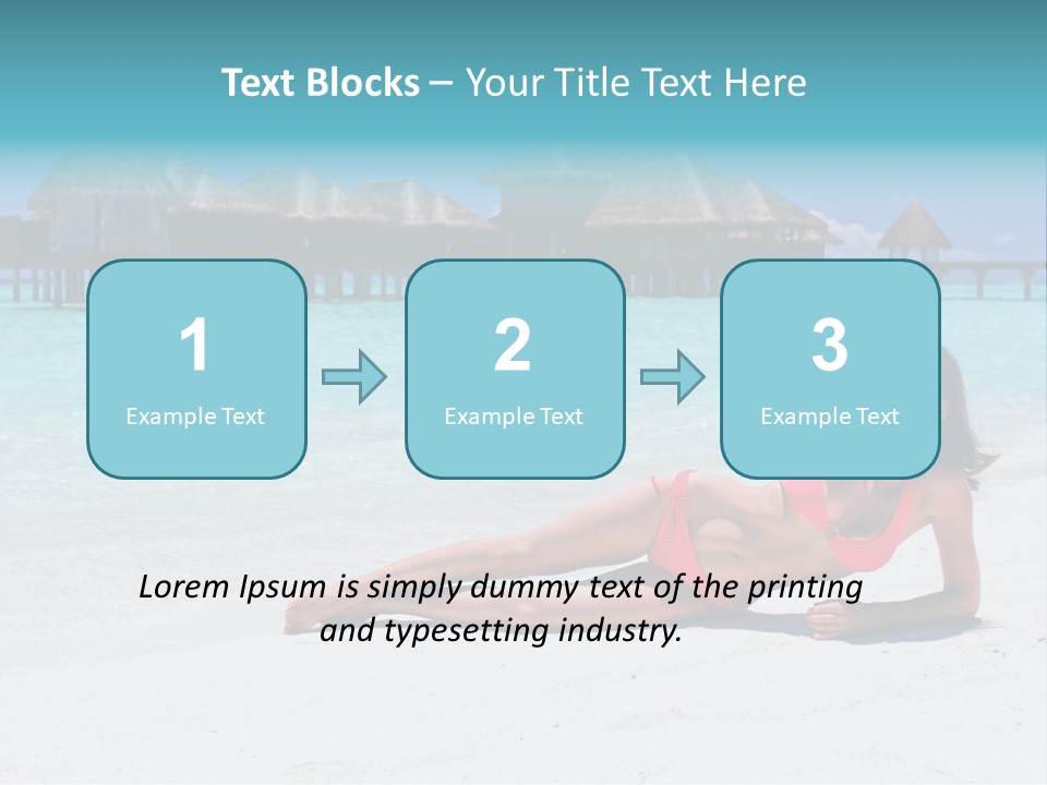 Tropical Water Tahiti PowerPoint Template