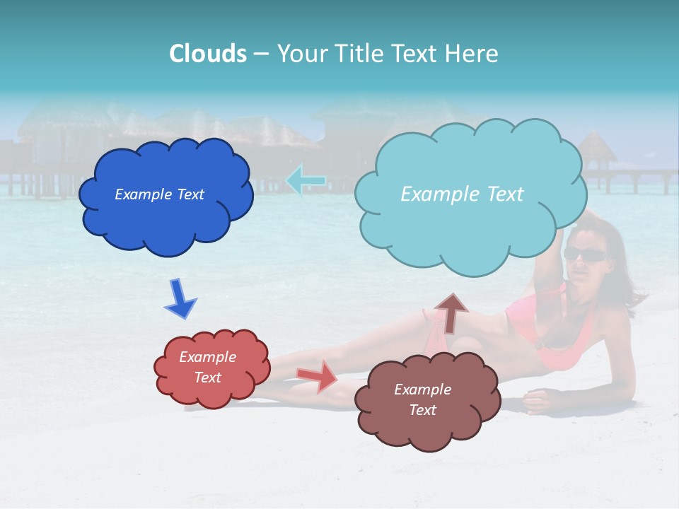 Tropical Water Tahiti PowerPoint Template