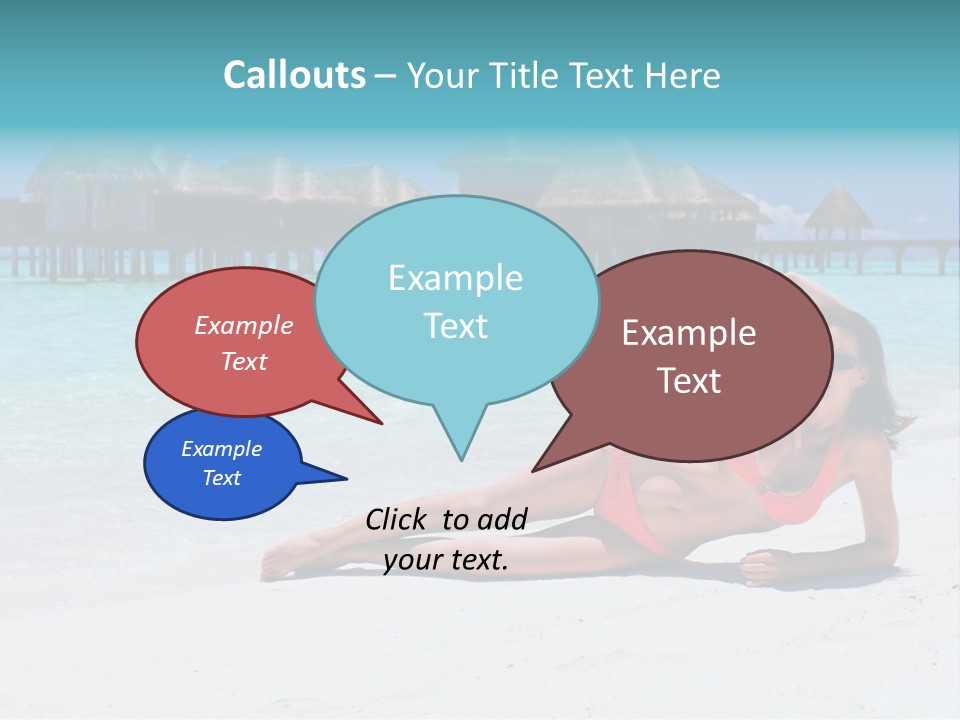 Tropical Water Tahiti PowerPoint Template