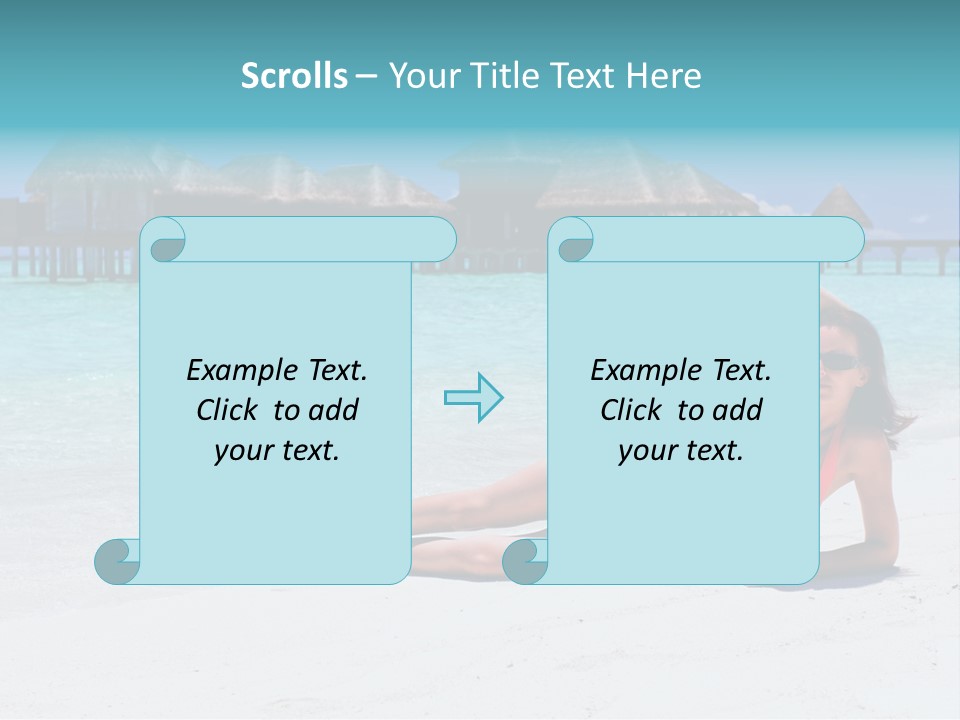 Tropical Water Tahiti PowerPoint Template
