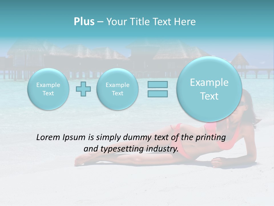 Tropical Water Tahiti PowerPoint Template