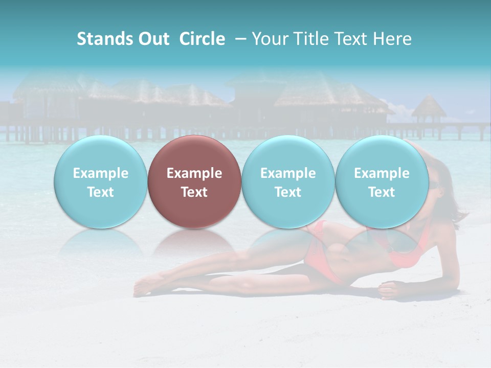 Tropical Water Tahiti PowerPoint Template