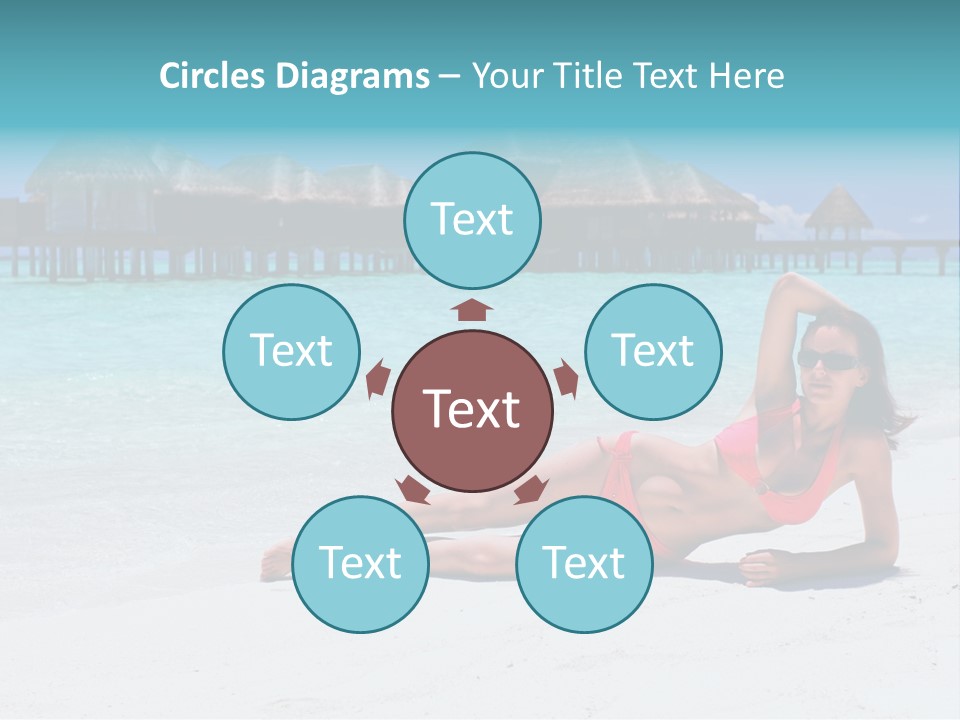 Tropical Water Tahiti PowerPoint Template