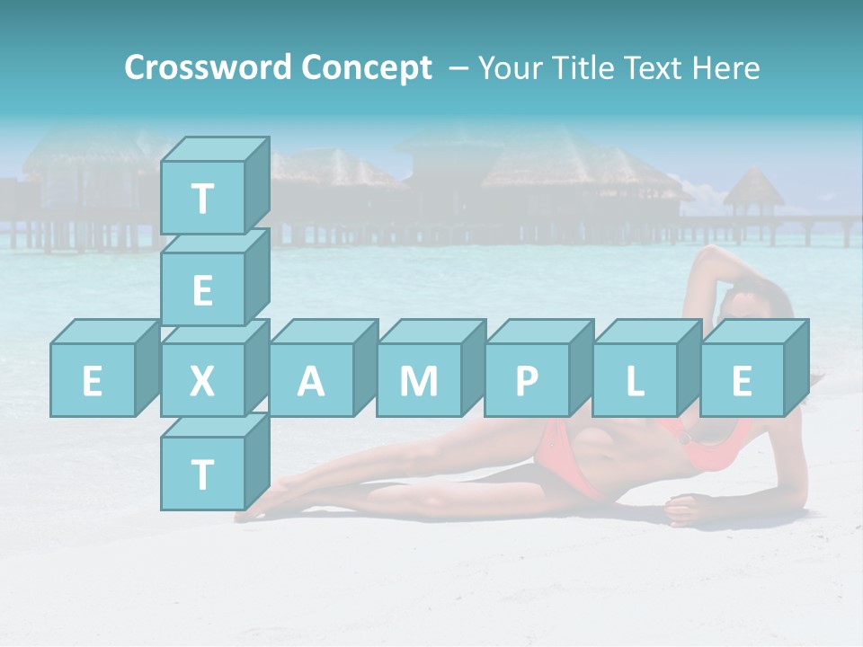 Tropical Water Tahiti PowerPoint Template